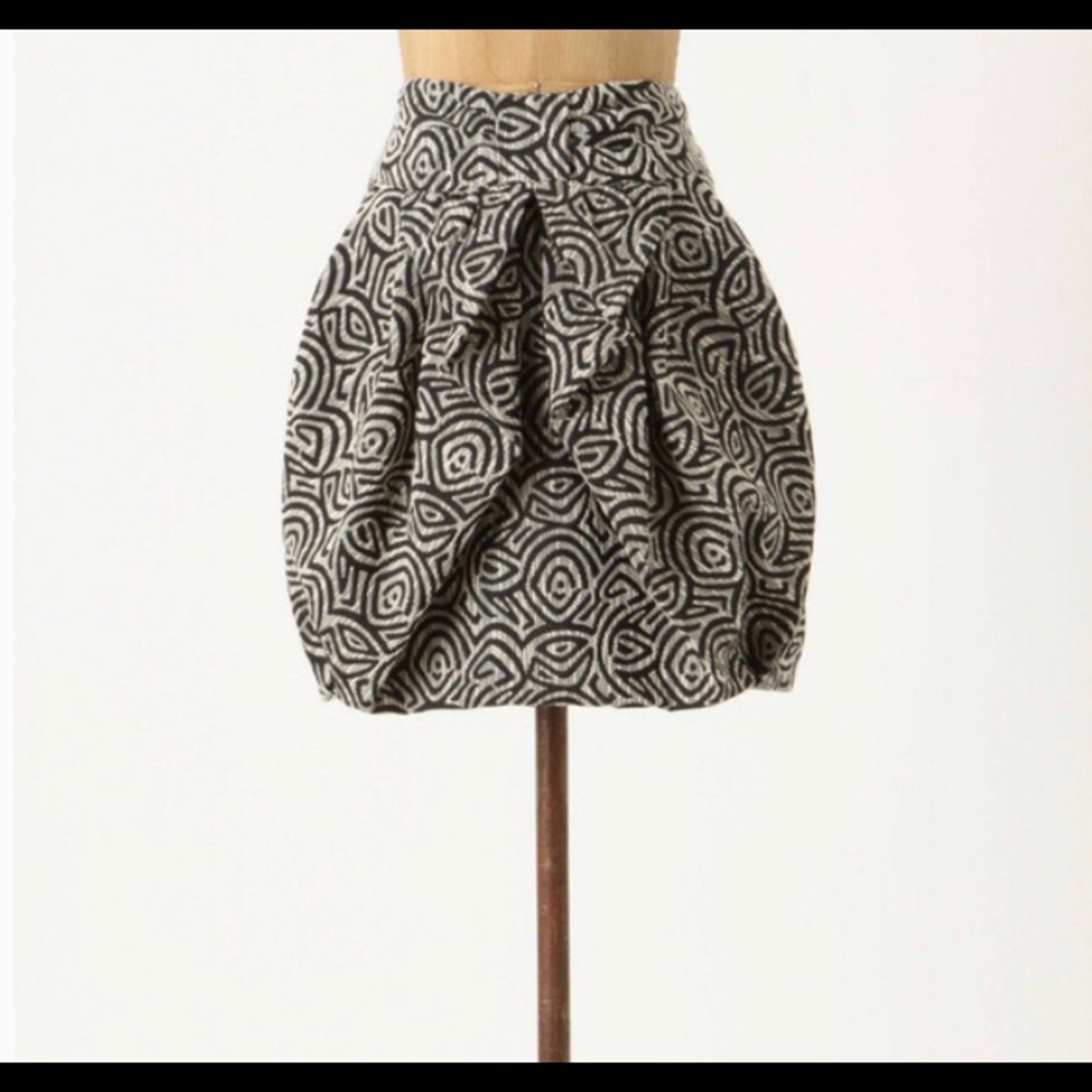Anthropologie Eva Franco Jacquard Bubble Skirt